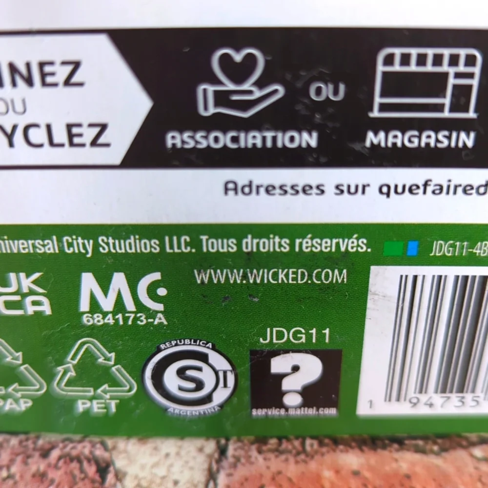 2024 Wicked Movie Glinda At Shiz‎ University Doll Mattel NEW URL Error Misprint